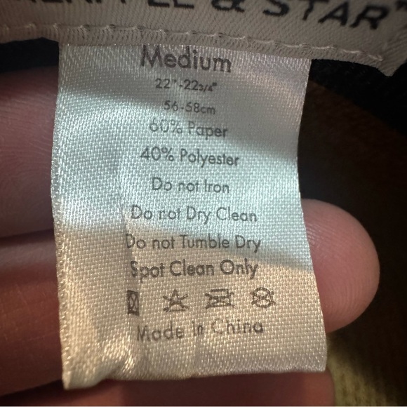 Pineapple Star 22”-22 3/4” Straw Style Paper Hat Men’s Size Medium Tan Hat - Picture 8 of 9